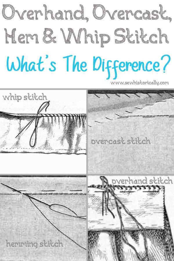 How to Sew: Whip Stitch, Hand Sewing Tutorial along a Seam or Raw Edge